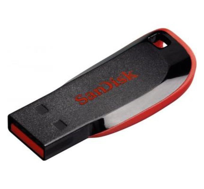 SanDisk USB флеш накопичувач SanDisk 64GB Cruzer Blade Black/red USB 2.0 (SDCZ50-064G-B35)