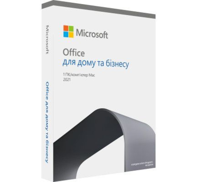 Microsoft Офісний додаток Microsoft Office 2021 Home and Business Ukrainian CEE Only Medialess (T5D-03556)