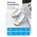 Vention Кабель мультимедійний HDMI to HDMI 2.0m V2.0 4K 60Hz Silver Metal Type Vention (AABIH)