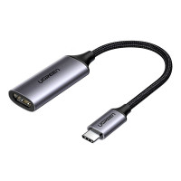 Перехідник USB2.0 Type C to HDMI V2.0 4K60Hz 10cm CM297 gray Ugreen (70444)