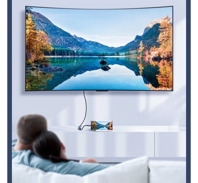 Ugreen Перехідник USB2.0 Type C to HDMI V2.0 4K60Hz 10cm CM297 gray Ugreen (70444)