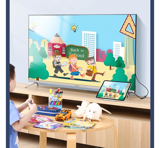 Ugreen Перехідник USB2.0 Type C to HDMI V2.0 4K60Hz 10cm CM297 gray Ugreen (70444)