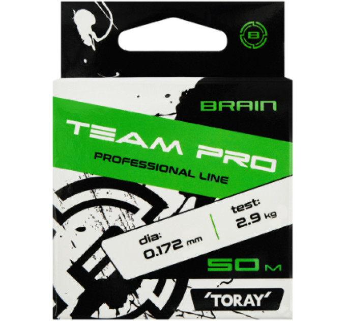 Brain Волосінь Brain Team Pro 50m (clear) 0.172mm 2.9kg (1858.26.86)