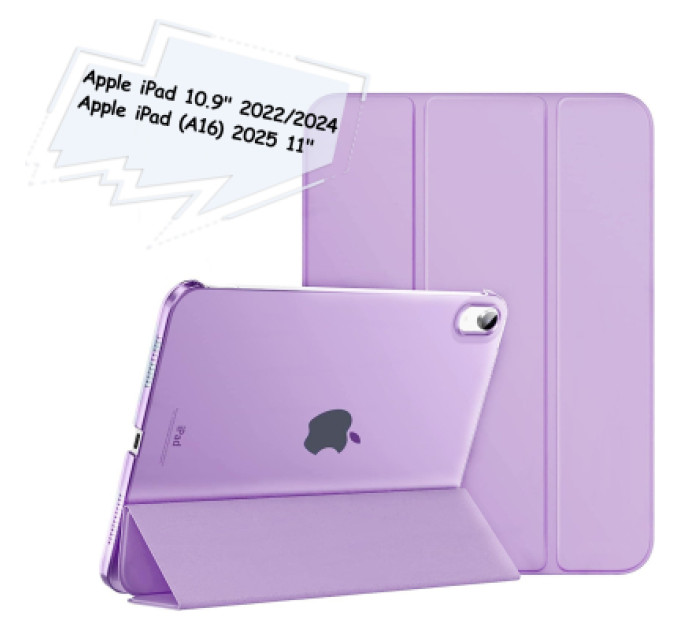 BeCover Чохол до планшета BeCover Tri Fold Hard Apple iPad 10.9" (2022/2024)/iPad (А16) 2025 11" Purple (713321)