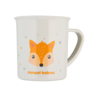 Набір дитячого посуду Canpol babies CUTE ANIMALS кружка пластикова, блакитна (4/413_blu2)