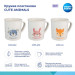Canpol babies Набір дитячого посуду Canpol babies CUTE ANIMALS кружка пластикова, блакитна (4/413_blu2)