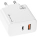 Grand-X Зарядний пристрій Grand-X 1xUSB-C + 1xUSB 65W PD3.0 QC4.0 AFC SCP FCP white (CH-960W)