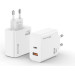 Grand-X Зарядний пристрій Grand-X 1xUSB-C + 1xUSB 65W PD3.0 QC4.0 AFC SCP FCP white (CH-960W)