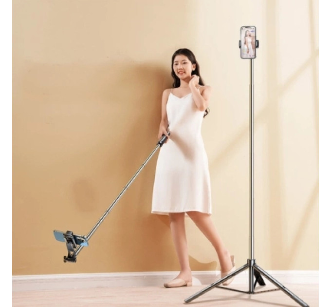 RTAKO Монопод для селфі RTAKO трипод ZP220 Pro Ultra-Wide Angle Selfie Stick Black (6942063213376)