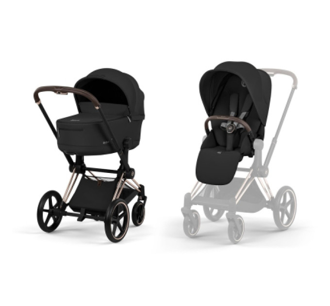 Cybex Коляска Cybex Priam 2 в 1 RG Sepia Black COMFORT (526000001)