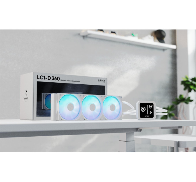 Система водяного охолодження APNX LC1-D 360 WH (APLA-SV36117.21)