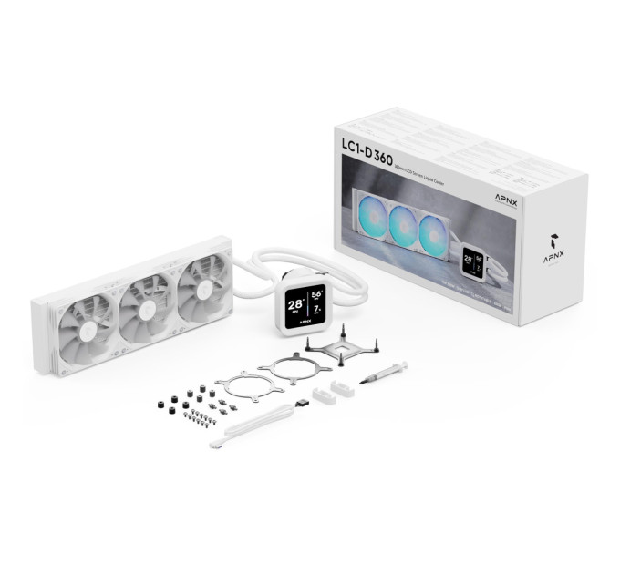 Система водяного охолодження APNX LC1-D 360 WH (APLA-SV36117.21)