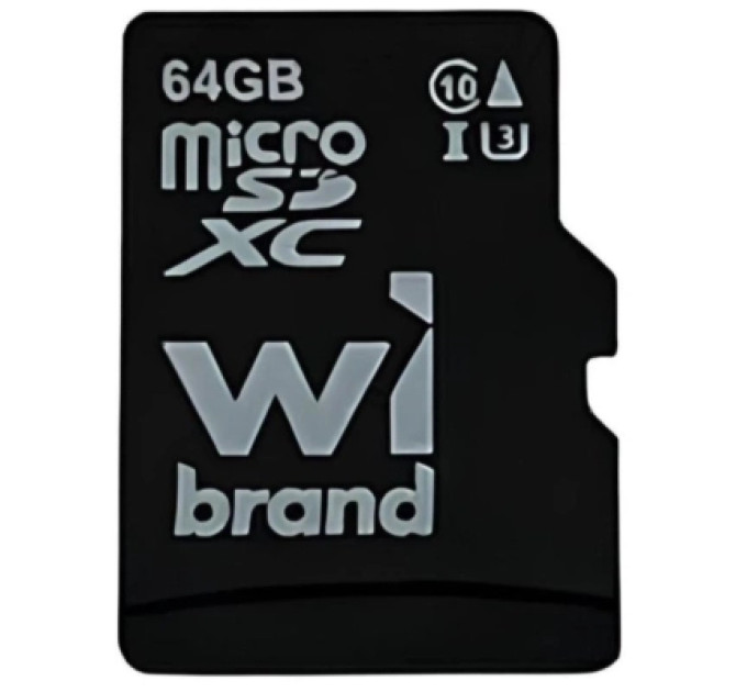 Wibrand Карта пам'яті Wibrand 64GB mictoSD class 10 UHS-II (U3) V10 Read 80/Write 30 (WICDXU3/64GB)