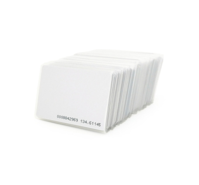 Voltronic Безконтактна картка Voltronic 125кГц, TK4100, 1.6мм, біла, з прорізом, 100шт. (YT33350)