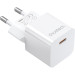 Choetech Зарядний пристрій Choetech GaN USB-C 20W QC3.0/PD/PPS (PD5010-EU-WH)