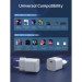 Choetech Зарядний пристрій Choetech GaN USB-C 20W QC3.0/PD/PPS (PD5010-EU-WH)