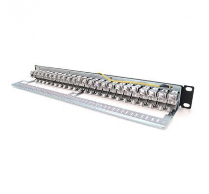 Патч-панель 19" 24хRJ-45 FTP 1U cat.6A, w Organizer Pipo (PP247191UFTP)