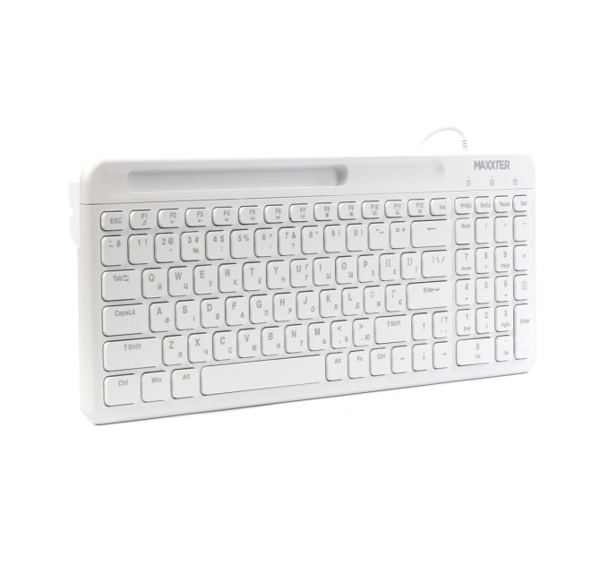Maxxter Клавiатура Maxxter KB-01W-UA White