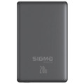 Sigma Батарея універсальна Sigma X-power SI10A7QL-MAG grey 10000mAh, Magnetic wireless 15W, PD+QC, 20W max (4827798955116)