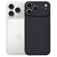 Чохол до мобільного телефона BeCover FIBRA Carbonite MagSafe Apple iPhone 17 Pro Max Black (715410)