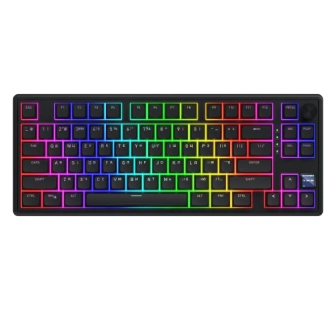 Hator Клавіатура Hator Skyfall 80 PRO Aurum Vanila Silent RGB Wireless/Bluetooth/USB UA Black (HTK4181UA)