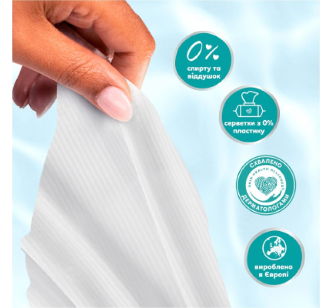 Pampers Дитячі вологі серветки Pampers 99 Water, 240 шт (8006530116305)