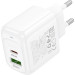 HOCO Зарядний пристрій HOCO CS55A 1xUSB-C PD30W + 1xUSB QC3.0 white (6942007631549)