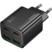 HOCO Зарядний пристрій HOCO N56 2xUSB-C PD30W + 2xUSB black (6942007632492)