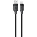 Acefast Дата кабель USB 2.0 AM to USB-C 1.2m 3A TPE black Acefast (6974316283812)