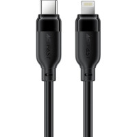 Дата кабель USB 2.0 AM to Lightning 2.0m 30W TPU black Acefast (6974316286288)