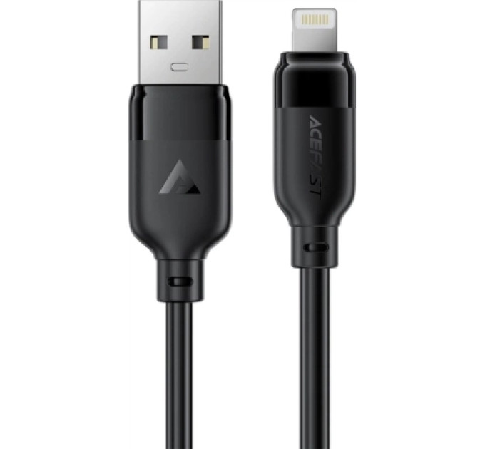 Acefast Дата кабель USB 2.0 AM to Lightning 2.0m 2.4A TPE black Acefast (6974316286271)