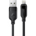Acefast Дата кабель USB 2.0 AM to Lightning 2.0m 2.4A TPE black Acefast (6974316286271)