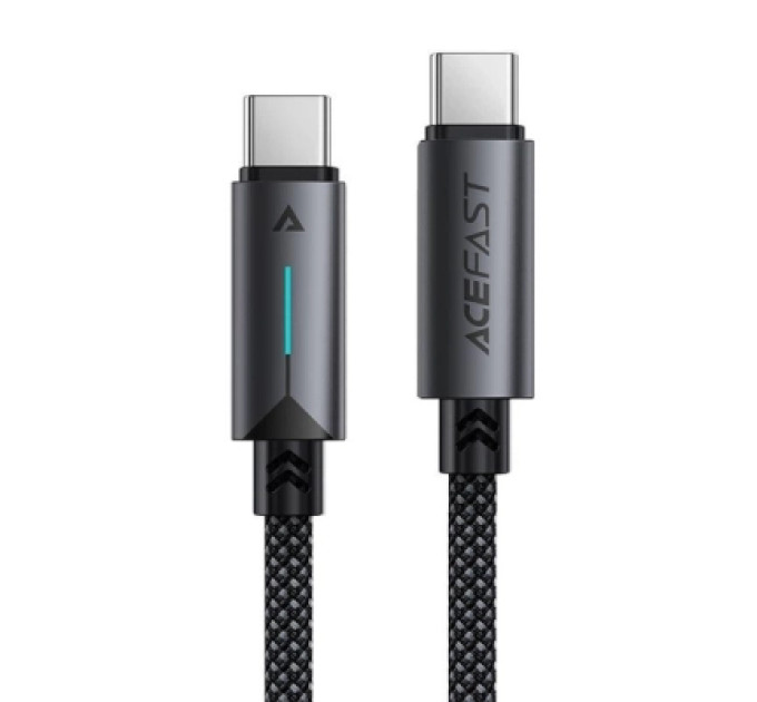 Acefast Дата кабель USB-C to USB-C 1.2m 60W nylon black Acefast (6974316284475)