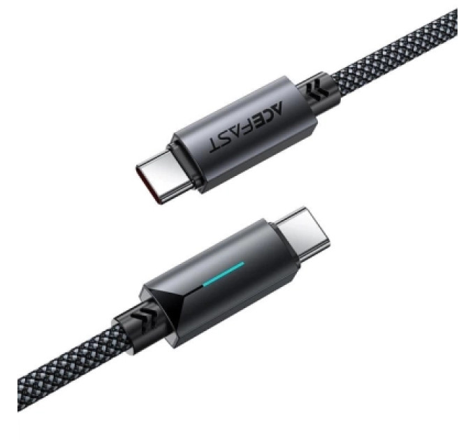Acefast Дата кабель USB-C to USB-C 1.2m 60W nylon black Acefast (6974316284475)