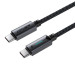 Acefast Дата кабель USB-C to USB-C 1.2m 60W nylon black Acefast (6974316284475)