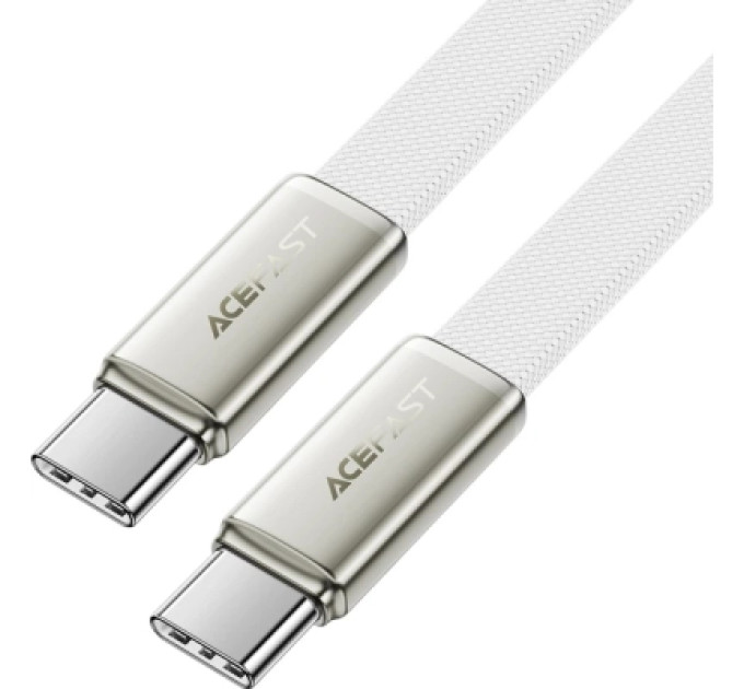 Acefast Дата кабель USB-C to USB-C 1.2m 60W 3A nylon white Acefast (6974316286257)