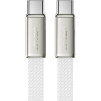 Дата кабель USB-C to USB-C 1.2m 60W 3A nylon white Acefast (6974316286257)