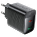Acefast Зарядний пристрій Acefast A106 1xUSB-C PD45W + 1xUSB QC3.0 GaN black (6974316284031)
