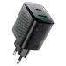 Acefast Зарядний пристрій Acefast A106 1xUSB-C PD45W + 1xUSB QC3.0 GaN black (6974316284031)