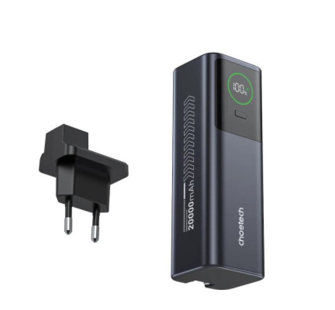 Choetech Батарея універсальна Choetech 20000mAh, PD/100W, QC, AFC, AC input (B1012)
