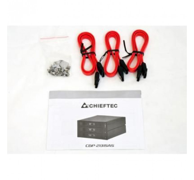 Бекплейн Chieftec 2x5.25"/3x3.5" Hot-Swap Aluminium (CBP-2131SAS)
