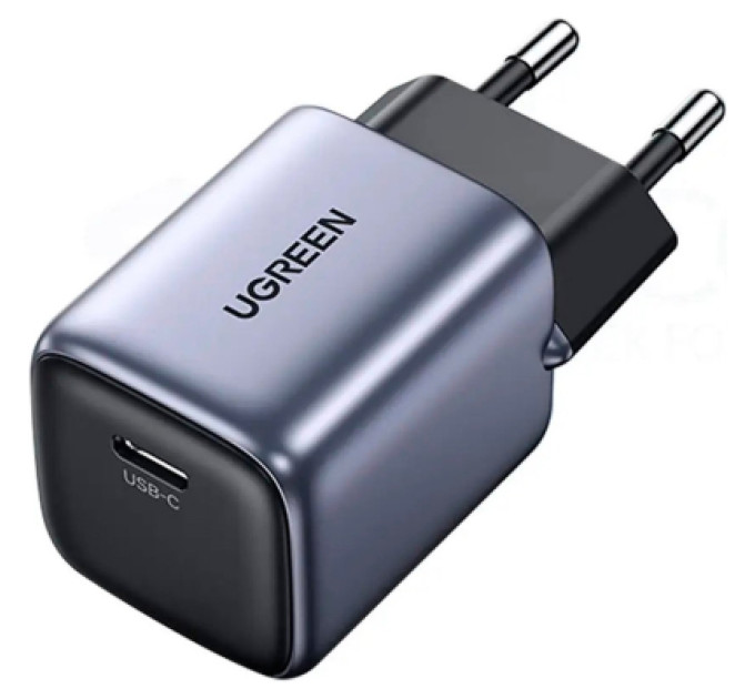 Зарядний пристрій Ugreen 1xUSB 30W Gan Type-C PD Nexode Mini Grey CD319 (90666)