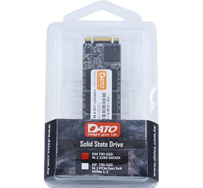 Dato Накопичувач SSD  512GB Dato DM700 M.2 SATAIII 3D TLC (DM700SSD-512GB)