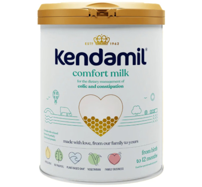 Kendamil Дитяча суміш Kendamil Comfort молочна антиколікова 0-12 місяців 800 г (92000057)