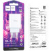 HOCO Зарядний пристрій HOCO C97A 1xUSB-C PD20W + 1xUSB QC3.0 White (6931474766076)