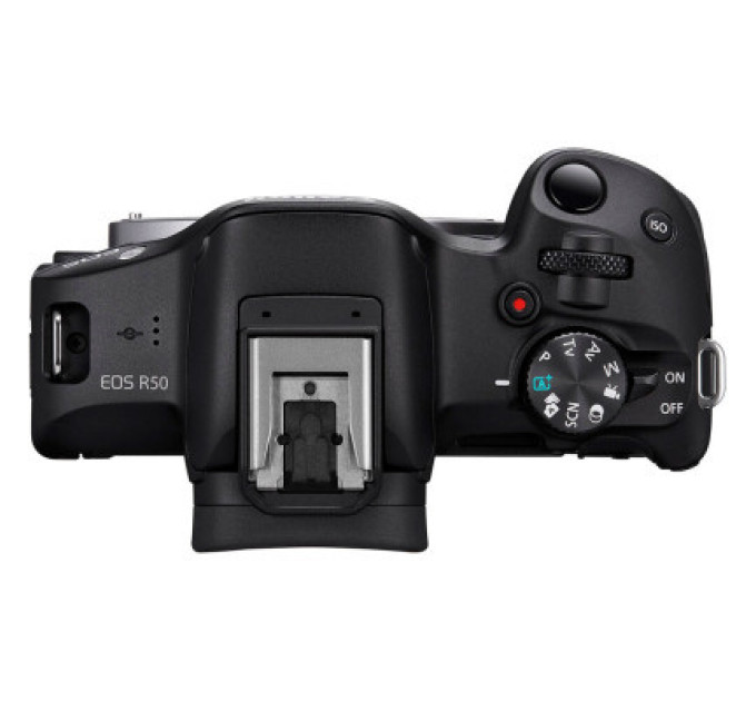 Цифровий фотоапарат Canon EOS R50 + RF-S 18-45 IS STM Black Creator Kit (5811C036)