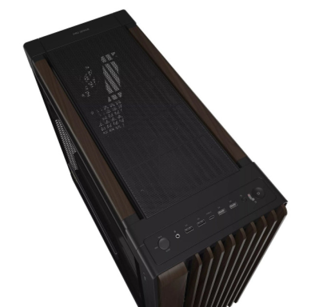 ASUS Корпус для ПК ASUS ProArt PA602 Walnut Wood Tempered Glass Modern Black (90DC00J0-B09030)