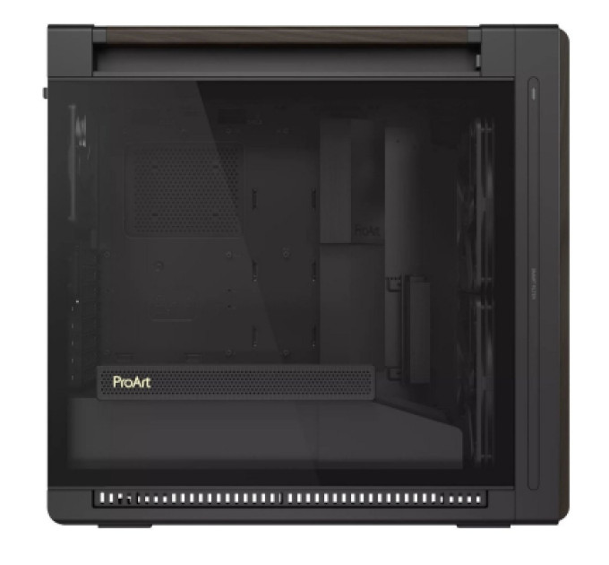 ASUS Корпус для ПК ASUS ProArt PA602 Walnut Wood Tempered Glass Modern Black (90DC00J0-B09030)