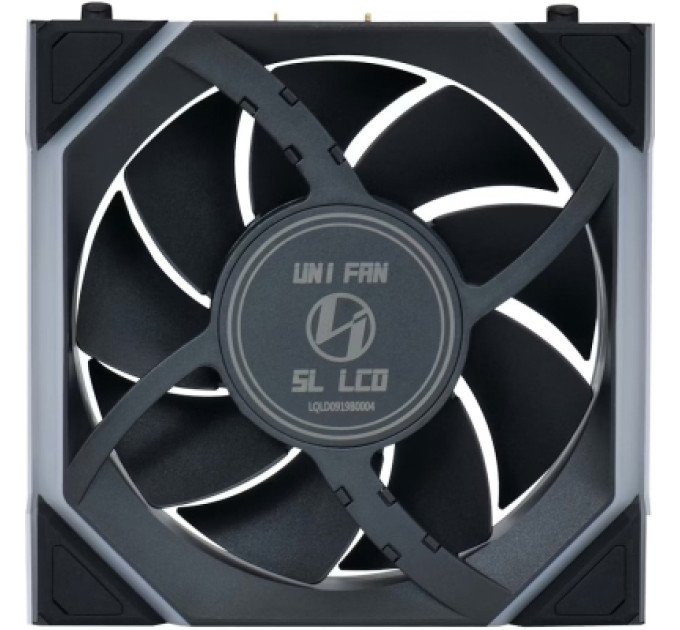 Lian Li Кулер до корпусу Lian Li UNI Fan SL WIRELESS LCD 120-1, Black (G99.12SLLCD1W1B.00)