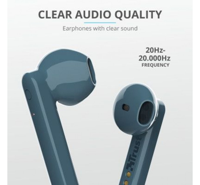Навушники Trust Primo Touch True Wireless Mic Blue (23780)